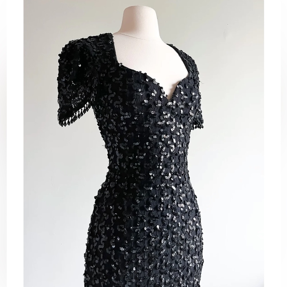 Vintage sequin flapper fringe dress